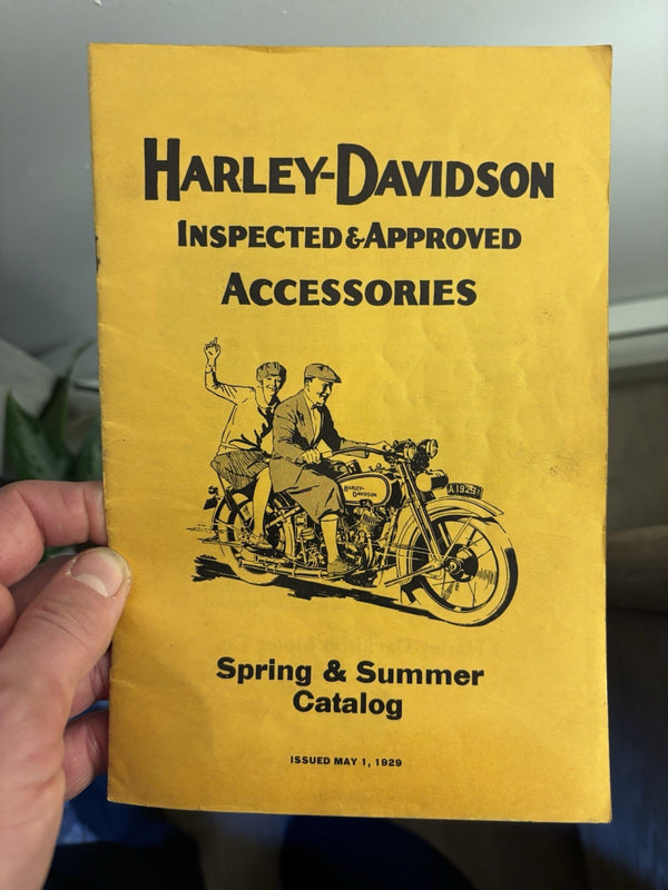 Harley Davidson Spring Summer Accessories Catalog OEM.  1929. VL JD Flathead