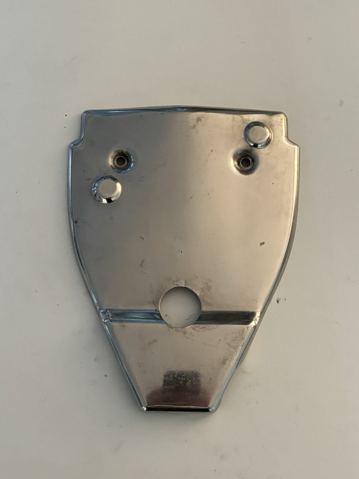 Harley Rigid Big Twin Battery Frame Chrome Cover Panhead