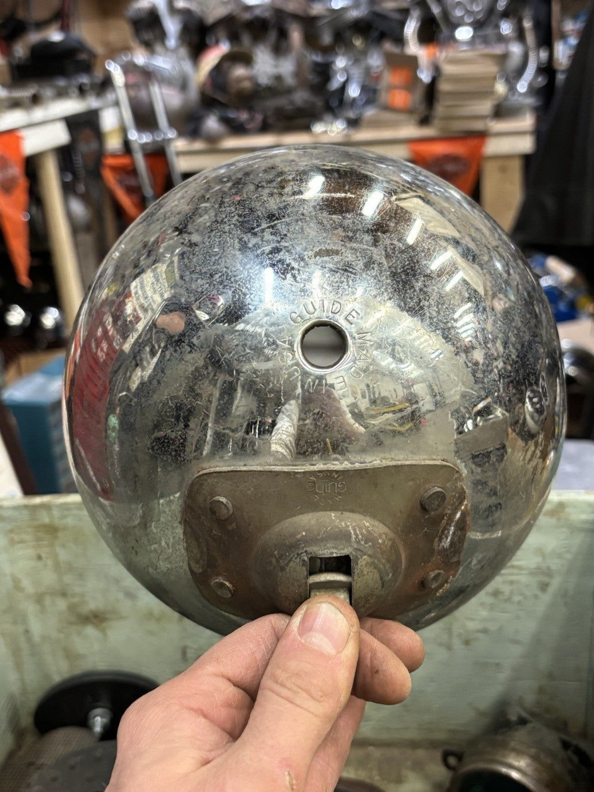 Panhead Headlight Hydra Glide oem Harley Davidson Guide EL FL