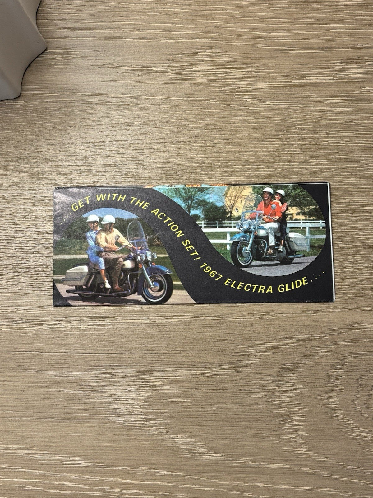 1967 Electa Glide Brochure 8.5” X 3.5” Harley Davidson