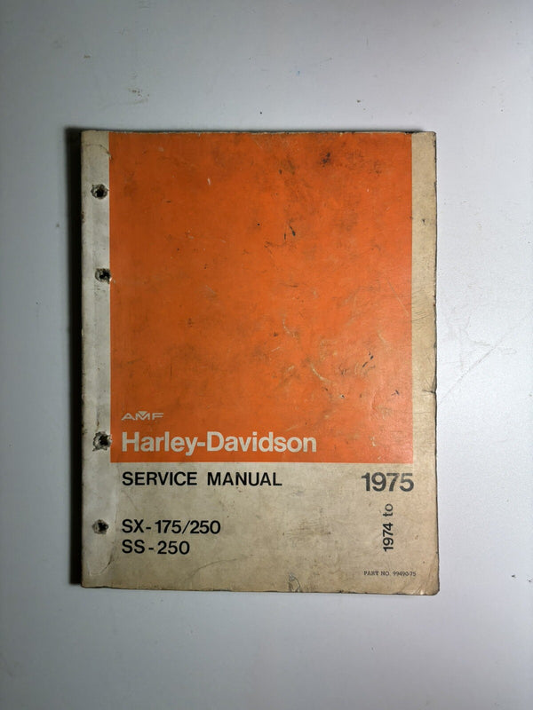 Harley-Davidson SX 175/250 SS 250 service manual 1974-75