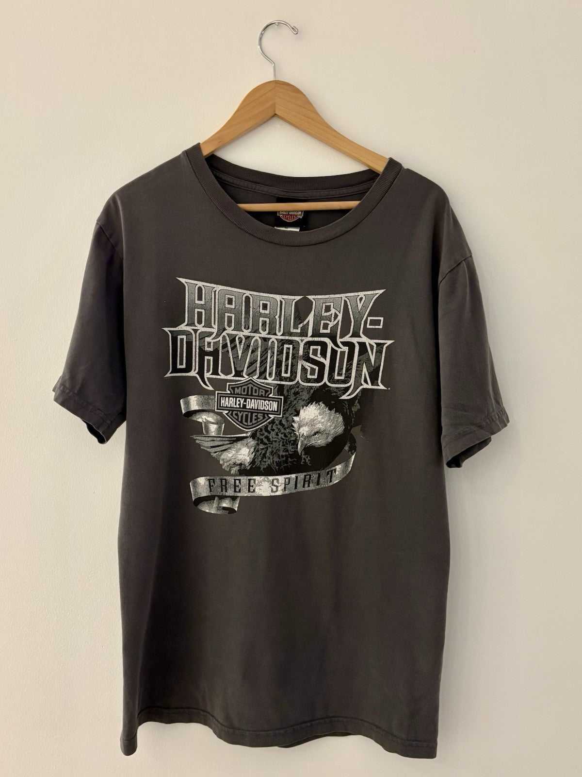 Vintage Harley  Tshirt LRG  Grey Yukon
