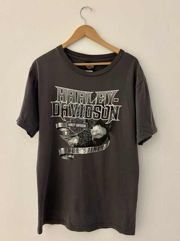 Vintage Harley  Tshirt LRG  Grey Yukon