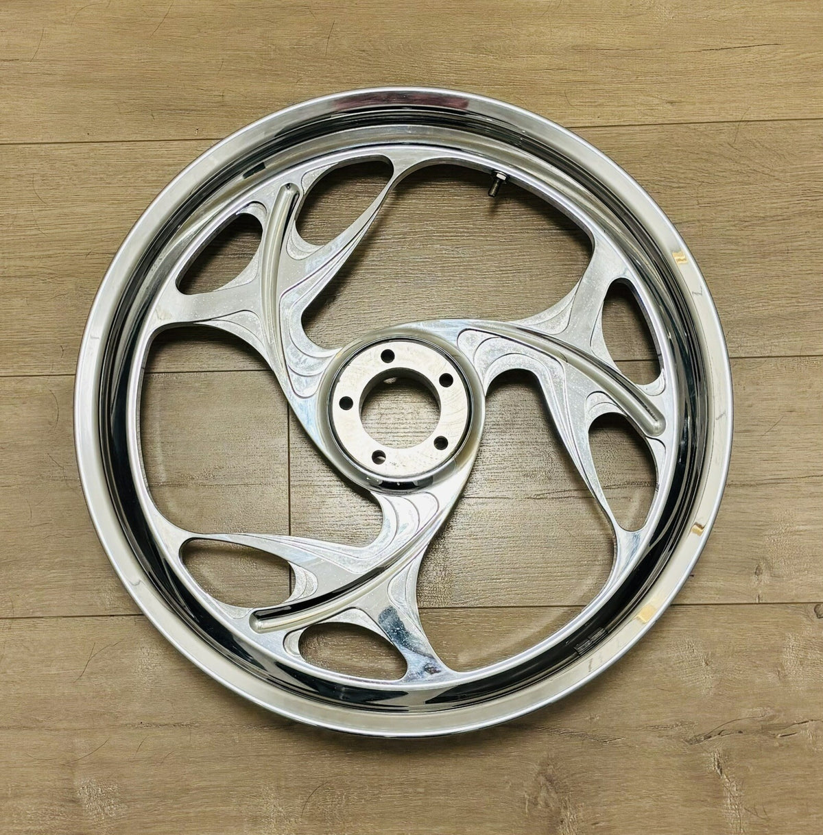 Arlen Ness Psycho Wheel Billet 18” x 5.5” Mag Chrome Fxr