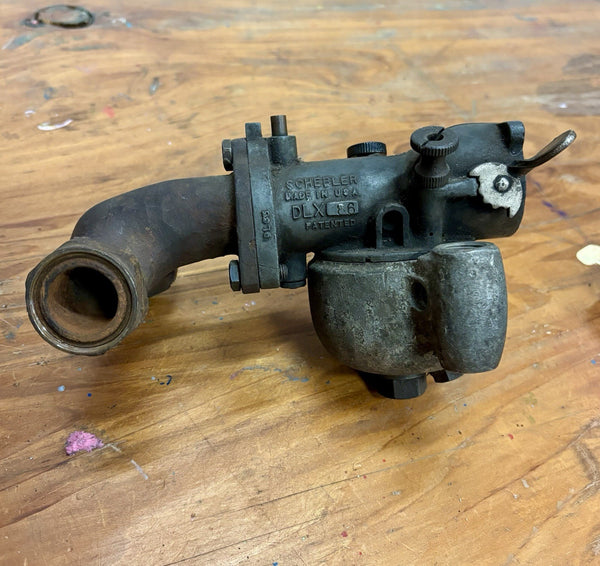 1931 Harley Flathead Schebler DLX 86 Carburetor Manifold Prewar DL VL VFD