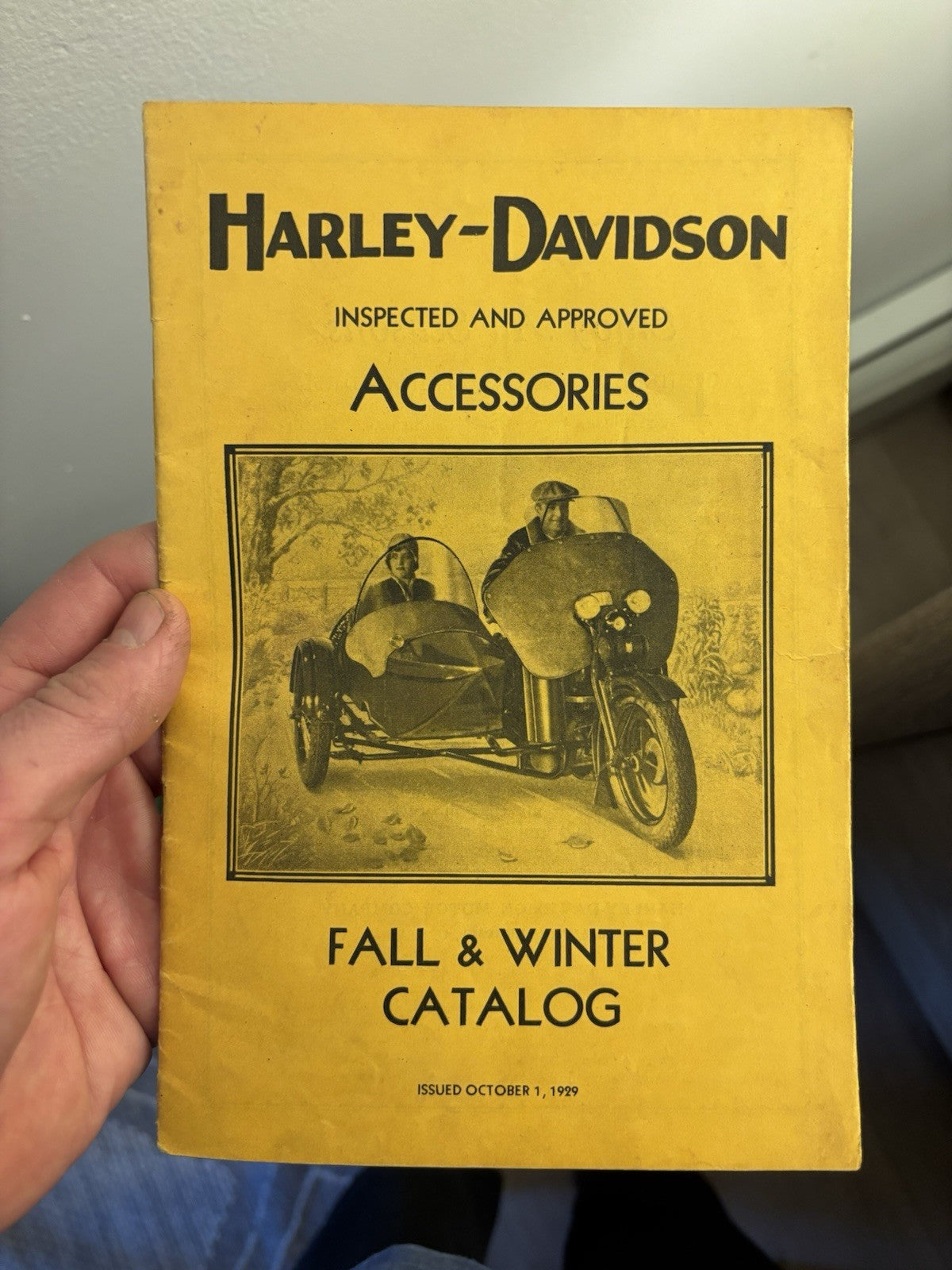 Harley Davidson Fall Winter Accessories Catalog OEM.  1929. VL JD Flathead