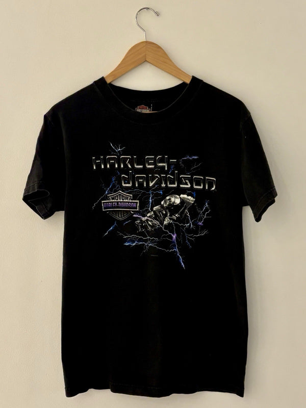 Vintage Harley Tshirt Lightening Med 2002 Smithers bc