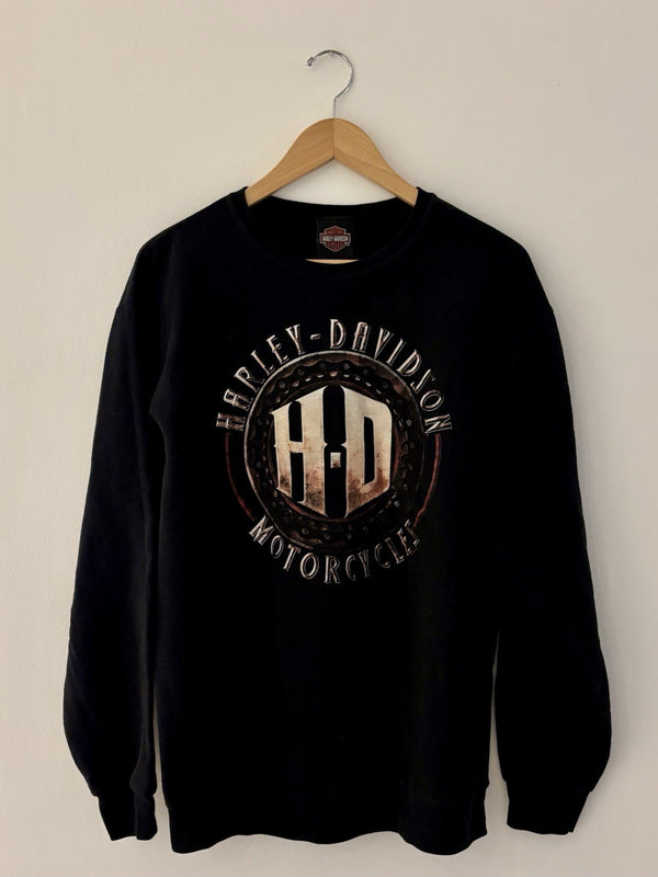 Vintage Harley  Crew Sweater Large